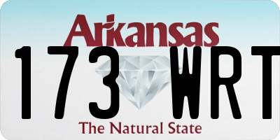 AR license plate 173WRT