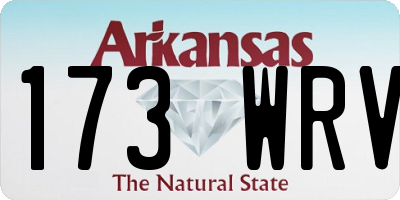 AR license plate 173WRV