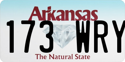 AR license plate 173WRY