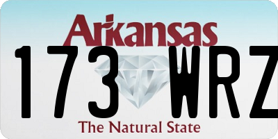 AR license plate 173WRZ