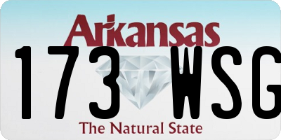 AR license plate 173WSG