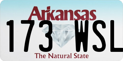 AR license plate 173WSL