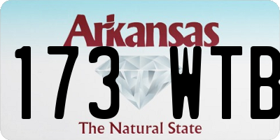 AR license plate 173WTB