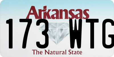 AR license plate 173WTG