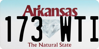 AR license plate 173WTI