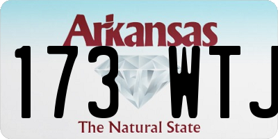 AR license plate 173WTJ