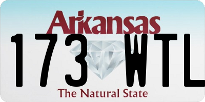 AR license plate 173WTL