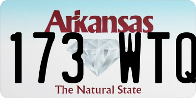 AR license plate 173WTQ