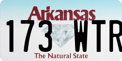 AR license plate 173WTR