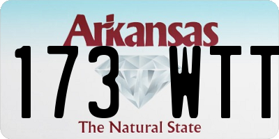 AR license plate 173WTT
