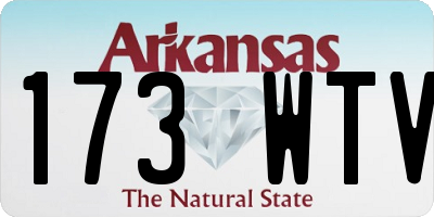 AR license plate 173WTV