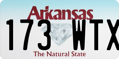 AR license plate 173WTX