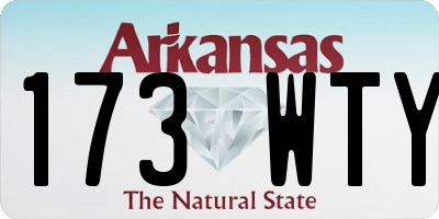 AR license plate 173WTY