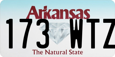 AR license plate 173WTZ