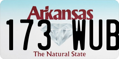 AR license plate 173WUB