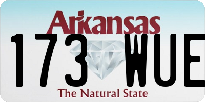 AR license plate 173WUE