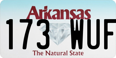 AR license plate 173WUF