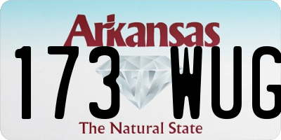AR license plate 173WUG