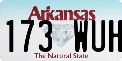 AR license plate 173WUH