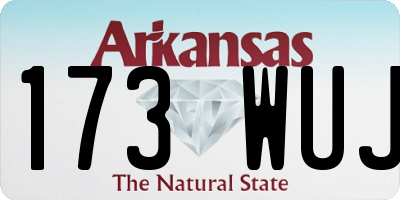 AR license plate 173WUJ