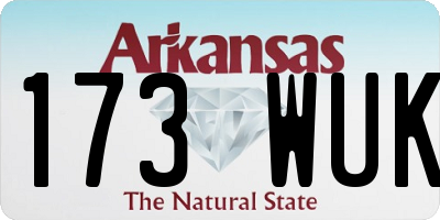 AR license plate 173WUK