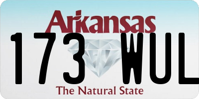 AR license plate 173WUL