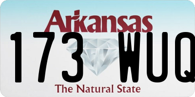 AR license plate 173WUQ