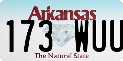 AR license plate 173WUU