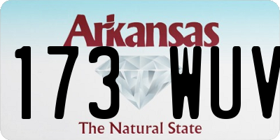 AR license plate 173WUV