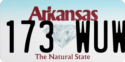 AR license plate 173WUW