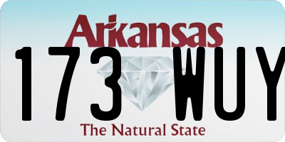 AR license plate 173WUY