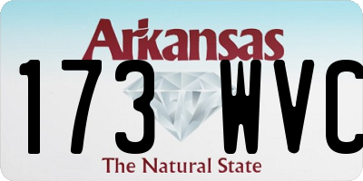 AR license plate 173WVC