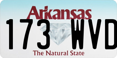 AR license plate 173WVD