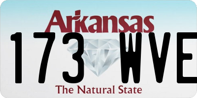 AR license plate 173WVE