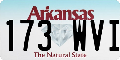 AR license plate 173WVI