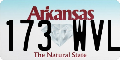 AR license plate 173WVL