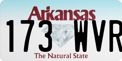 AR license plate 173WVR