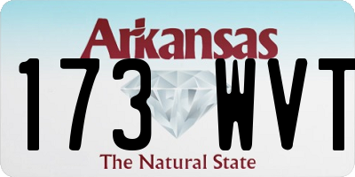 AR license plate 173WVT
