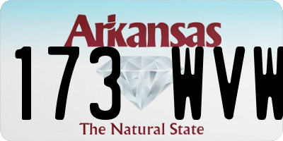 AR license plate 173WVW
