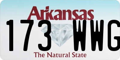 AR license plate 173WWG