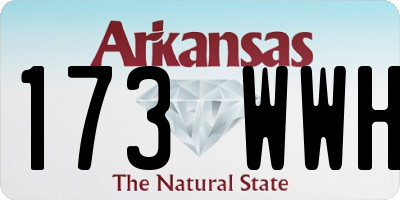 AR license plate 173WWH