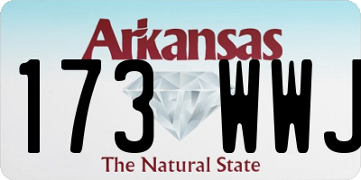 AR license plate 173WWJ