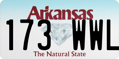 AR license plate 173WWL