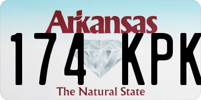 AR license plate 174KPK