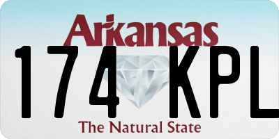 AR license plate 174KPL