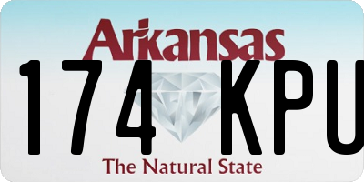 AR license plate 174KPU