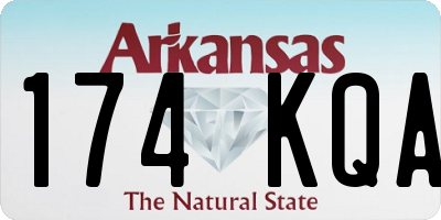 AR license plate 174KQA