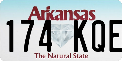 AR license plate 174KQE