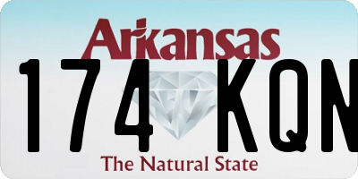 AR license plate 174KQN