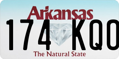 AR license plate 174KQO